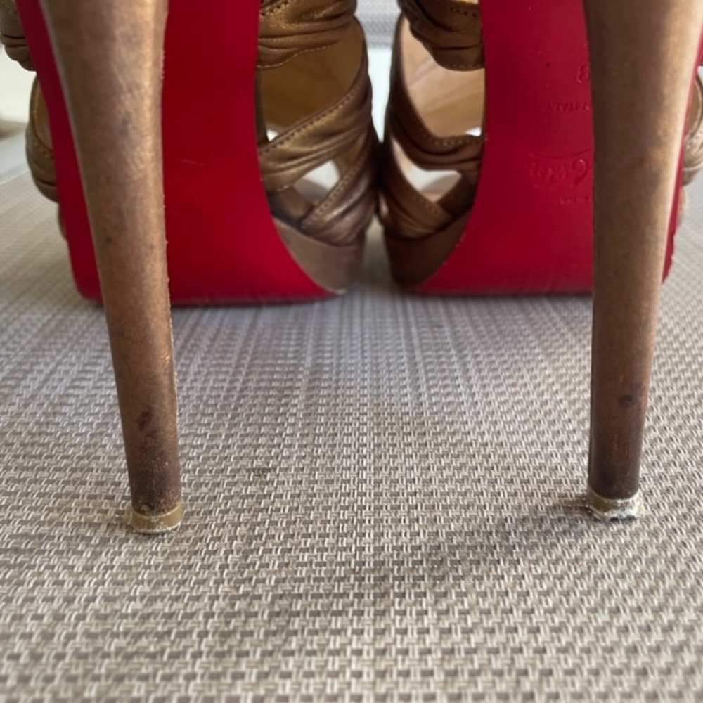 Christian Louboutin Tinazata Caged Heels Booties - Picture 14 of 16